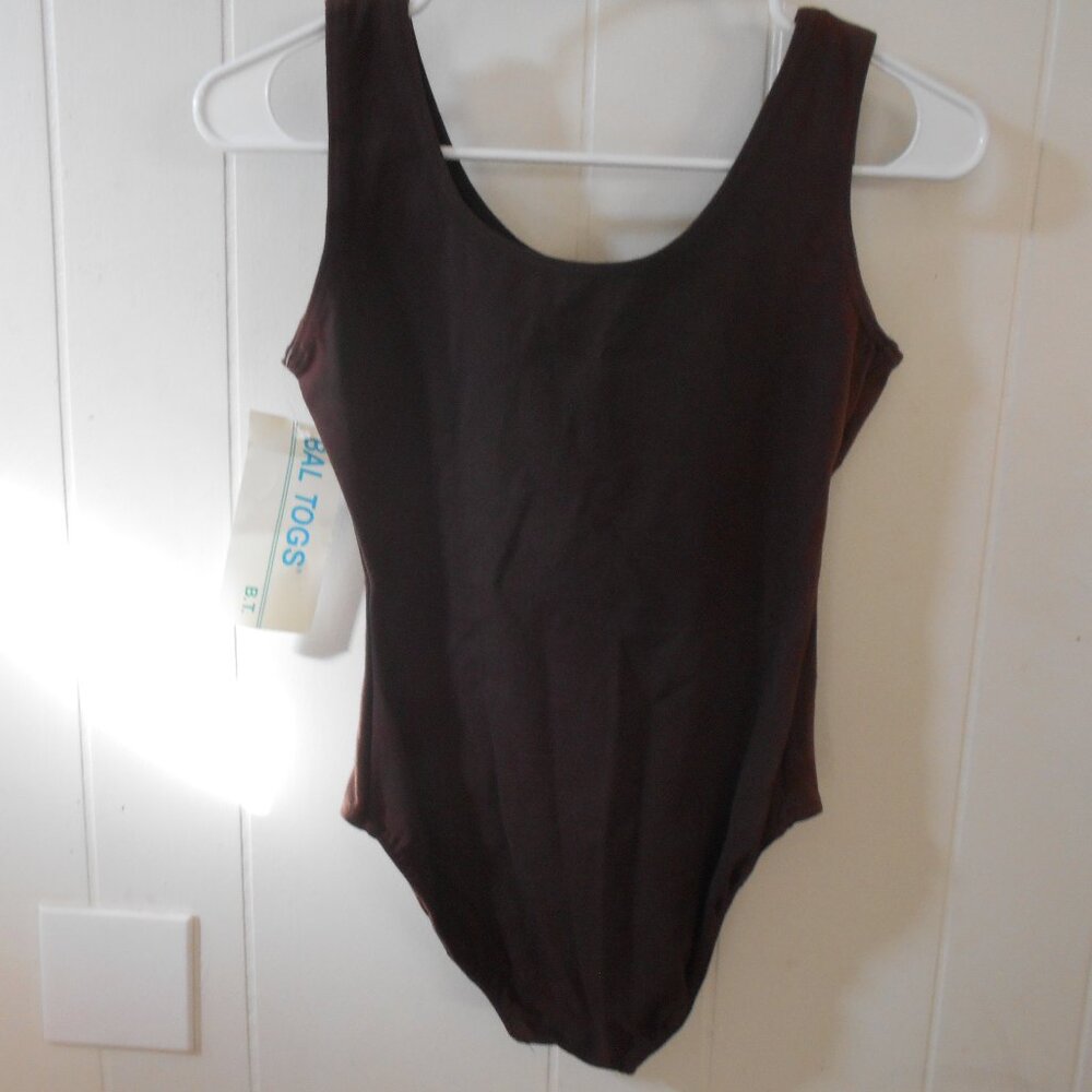 Baltogs Brown Tank Top Leotard-  Large Adult- NWT